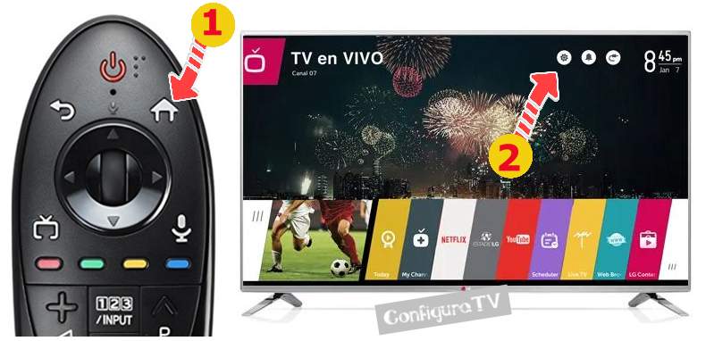 Como entrar a los ajustes de LG WebOS 1.0
