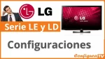 Configuraciones LG de las series LE y LD del 2009