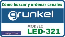 Sintonizar y ordenar canales Grunkel