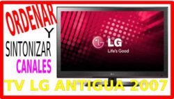 Buscar y ordenar canales tv LG antigua