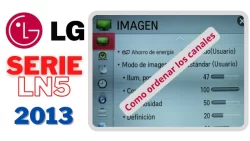Cómo ordenar los canales tv LG 2013