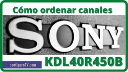 Cómo ordenar canales en Sony Bravia KDL-40R450B