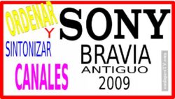 Ordenar y buscar canales Sony 2009 antiguo