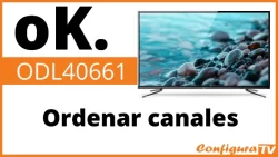 Cómo ordenar los canales en tv oK.